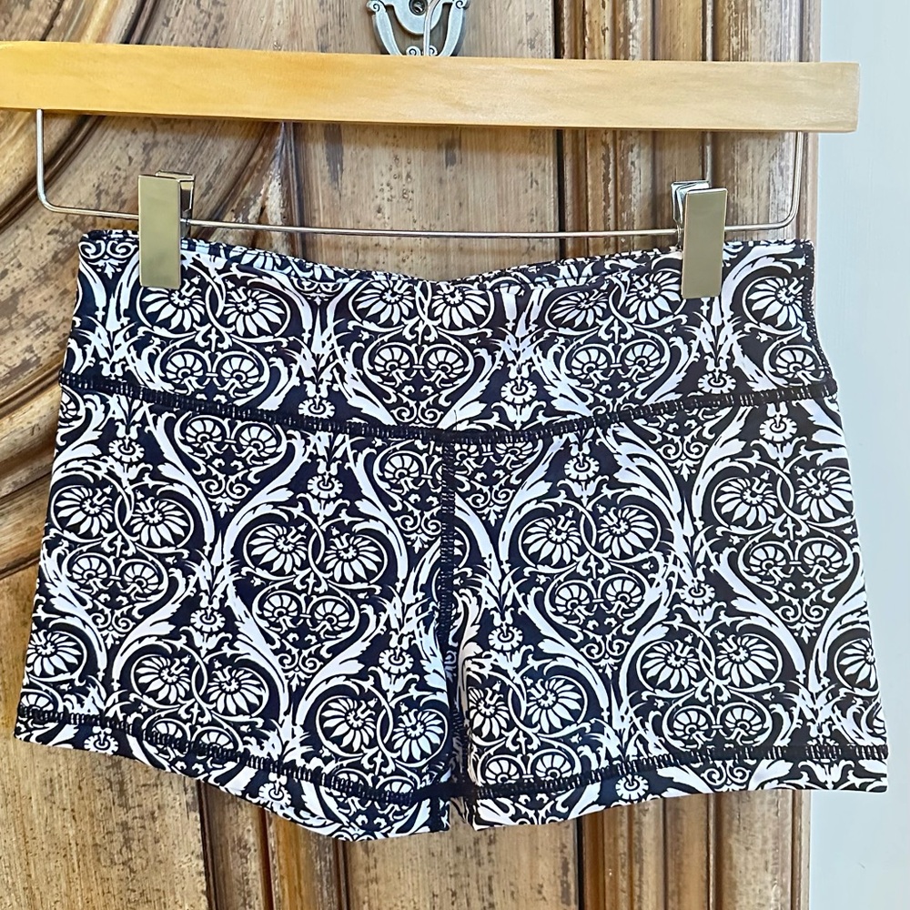 Black and White Patterned Shorts